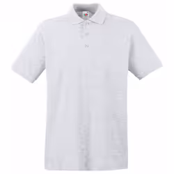 Fruit Of The Loom Premium Mens Short Sleeve Polo Shirt - XL, Heather Grey