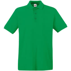 Fruit Of The Loom Premium Mens Short Sleeve Polo Shirt - 3XL, Kelly Green