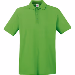 Fruit Of The Loom Premium Mens Short Sleeve Polo Shirt - L, Lime