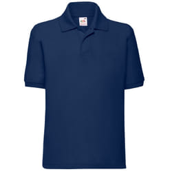 Fruit Of The Loom Childrens/Kids Unisex 65/35 Pique Polo Shirt - 12-13, Navy