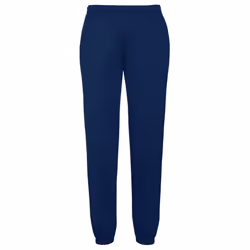 Fruit Of The Loom Mens Elasticated Cuff Jog Pants / Jogging Bottoms - S, Navy