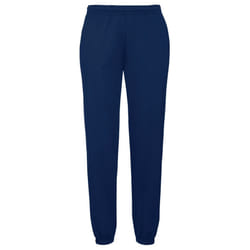 Fruit Of The Loom Mens Elasticated Cuff Jog Pants / Jogging Bottoms - S, Navy