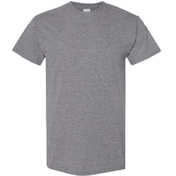 Gildan Mens Heavy Cotton Short Sleeve T-Shirt - L, Graphite Heather