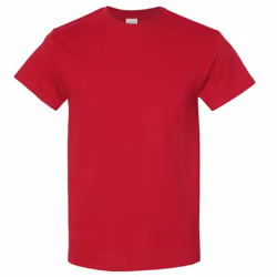 Gildan Mens Heavy Cotton Short Sleeve T-Shirt - 3XL, Red