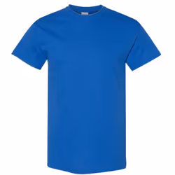 Gildan Mens Heavy Cotton Short Sleeve T-Shirt - 5XL, Royal