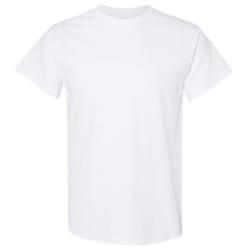 Gildan Mens Heavy Cotton Short Sleeve T-Shirt - 5XL, White