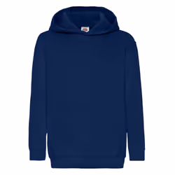Fruit Of The Loom Childrens Unisex Hooded Sweatshirt / Hoodie - 12-13, Navy