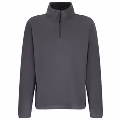 Regatta Mens Micro Zip Neck Fleece Top - S, Seal Grey