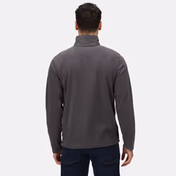 Regatta Mens Micro Zip Neck Fleece Top - S, Seal Grey