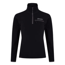 Berghaus Prism 2.0 Micro Fleece Polartec Womens Half Zip Outdoor Top Black - Black, 10