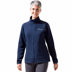 Berghaus Womens Prism 2.0 Micro Full Zip Warm Winter Fleece Jacket - 8, Night Sky
