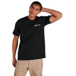 Berghaus Mens 2021 Organic Cotton Classic Logo Crew Neck Short Sleeve T-Shirt - M, Black