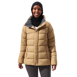 Berghaus Womens Rosthwaite Reflect Down Recycled Warm Winter Jacket - UK 10, Natural
