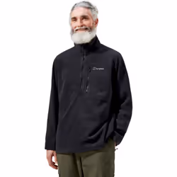 Berghaus Mens Prism Half Zip PolarTech Pullover Warm Winter Fleece Jumper Top - M, Black