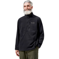 Berghaus Mens Prism Half Zip PolarTech Pullover Warm Winter Fleece Jumper Top - XL, Black
