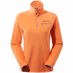 Berghaus Womens Prism 2.0 Half Zip Walking Hiking Fleece Jumper Top - 16, Peach Bloom