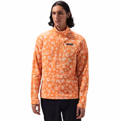 Berghaus Unisex Prism Printed Trango Half Zip Pullover Fleece - M, Orange