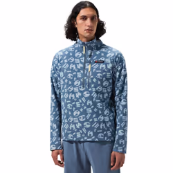 Berghaus Unisex Prism Printed Trango Half Zip Pullover Fleece - M, Airway Grey