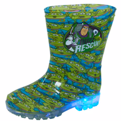 Disney Toy Story Light Up Wellington Boots Kids Buzz Aliens Rain Snow Wellies - UK 13 Child