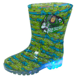 Disney Toy Story Light Up Wellington Boots Kids Buzz Aliens Rain Snow Wellies - UK 13 Child