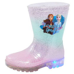Disney Frozen 2 Girls Light Up Wellington Boots Elsa Anna Flashing Snow Wellies - UK 9 Child