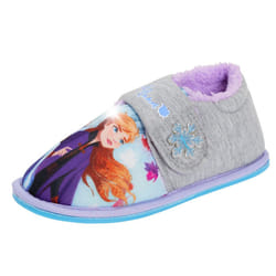 Disney Frozen 2 Girls Light Up Slippers Elsa Anna Kids Fleece Lined House Bootie - UK 6 Child