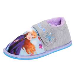 Disney Frozen 2 Girls Light Up Slippers Elsa Anna Kids Fleece Lined House Bootie - UK 8 Child