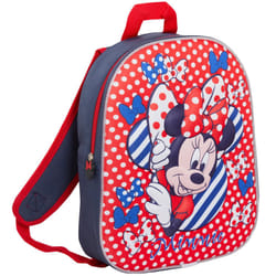 Disney Minnie Mouse 3D Backpack Kids School Nursery Lunch Book Bag Rucksack - One Size
