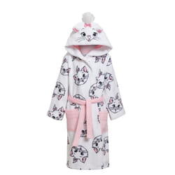 Disney Aristocats Marie Dressing Gown For Girls Kids Dress Up Hooded Bath Robe - 2 Years