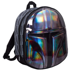 The Mandalorian Helmet Bag 3D Metallic Star Wars Backpack Kids School Travel Bag - One Size