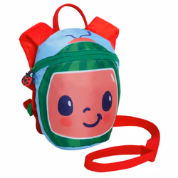 CoComelon Backpack With Reins Boys Girls Detachable Safety Harness Nursery Bag - One Size