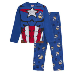 Captain America Pyjamas Kids Dress Up Pjs Boys Novelty Avengers Nightwear Gift - 10 Years
