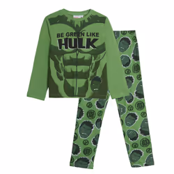 Incredible Hulk Pyjamas Kids Dress Up Pjs Boys Novelty Avengers Nightwear Set - 10 Years