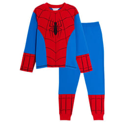 Boys Marvel Spiderman Pyjamas Kids Novelty Dress Up Pjs Set Nightwear Loungewear - 6-7 Years