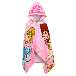 Disney Princess Hooded Towel Girls Poncho Beachtowel Bath Towel Swimming Wrap - One Size