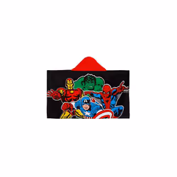 Kids Avengers Hooded Towel Marvel Spider-Man Hulk Captain America Ponch Beach Bath Towel Wrap Robe