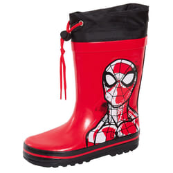 Boys Spiderman Tie Top Wellington Boots Marvel Kids Wellies Wellingtons Wellys - 12 UK Child