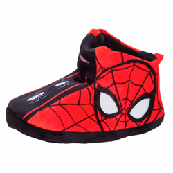 Spiderman Slipper Boots For Boys Slippers Booties Warm Lined Pull On House Shoes - 8 UK Child