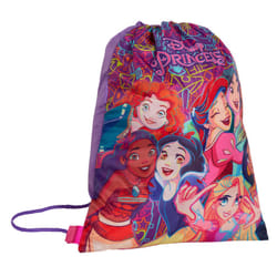Disney Princess Drawstring Gym Bag Girls Trainer Swim Bag Kids Nursery Backpack - One Size