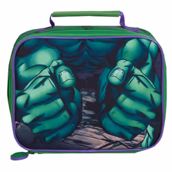 The Hulk Backpack With Lunch Bag For Kids Marvel Matching 2 Piece School Bag Set