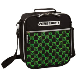 Minecraft Lunch Bag Adults Kids Creeper Gamer School Luchbox Gaming Bag + Strap - One Size