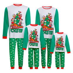 Mickey & Friends Matching Family Christmas Pyjamas Disney Adults Kids Xmas Pjs - Kids, 7-8 Years