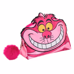 Cheshire Cat Make Up Bag for Women Disney Cosmetic Toiletries Bag Pencil Case - Pink