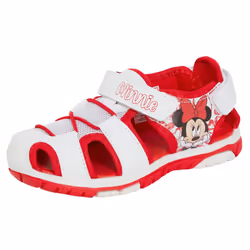 Minnie Mouse Sandals Kids Disney Closed Toe Sports Sandals Walking Summer Shoes - 1 UK