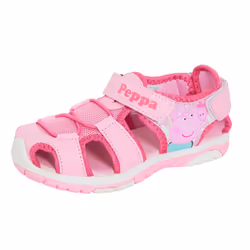 Girls Peppa Pig Sandals Kids Pink Closed Toe Sports Sandals Walking Summer Shoes - 10 UK Child
