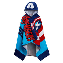 Captain America Hooded Towel Avengers Poncho Kids Beach Bath Towel Swimming Wrap - One Size