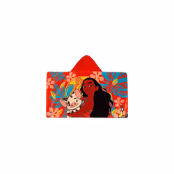 Moana Hooded Towel 100% Cotton Girls Poncho Kids Beach Towel Bath Towel Princess Swimming Wrap Changing Robe