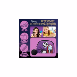 Nightmare Before Christmas Make Up Bag for Women Girls Pencil Case Disney Cosmetic Toiletries Bag Double Sided Design