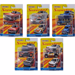 Matchbox Diecast Metal Super Fast Sports Vehicles 1.64 Full Set of X5