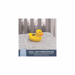 Room and Bath Baby Thermometer - Reliable Temperature Readings - Yellow Duck